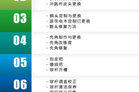 台球杆维修培训