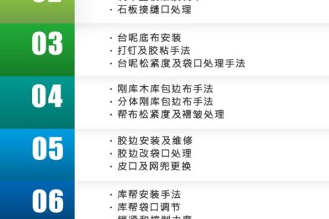 台球桌安装维修培训