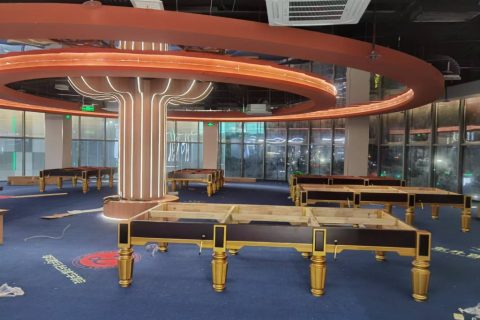 郑州李建兵台球学院斯诺克11台独牙14台！为学员用职业球台！